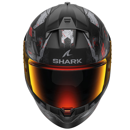Shark Ridill 2 Molokai Helmet - Matt Black / Red KAR