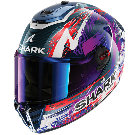 Shark Spartan RS Carbon Zarco Signature Helmet DWV - Carbon / White / Violet