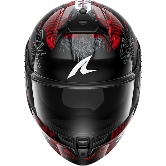 Shark Skwal Cup Speed-Vib Helmet KRS - Black / Red / Silver