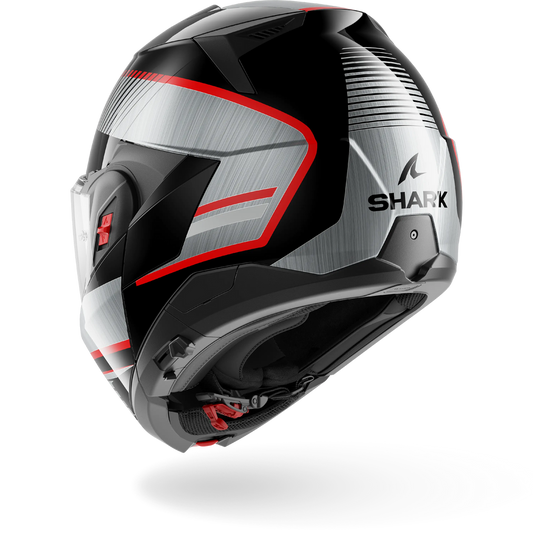 Shark OXO Sikter Helmet KUS - Black / Chrome / Silver