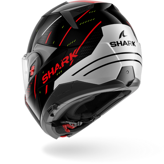 Shark OXO Rydger Helmet KSR - Black / Silver / Red