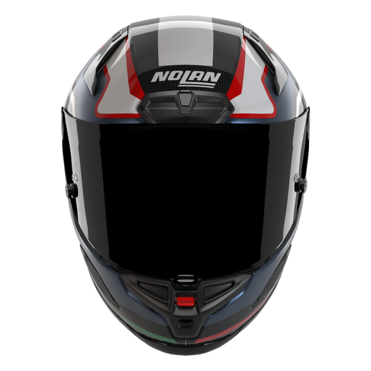 Nolan X-804 RS Piega 366 Helmet - Carbon / Blue / Red