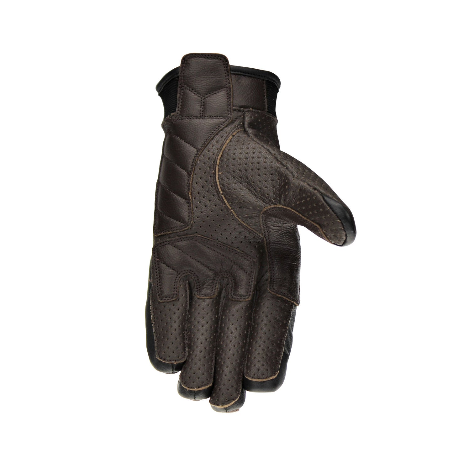 Viper Retro Stripe Leather Gloves - Black / Brown