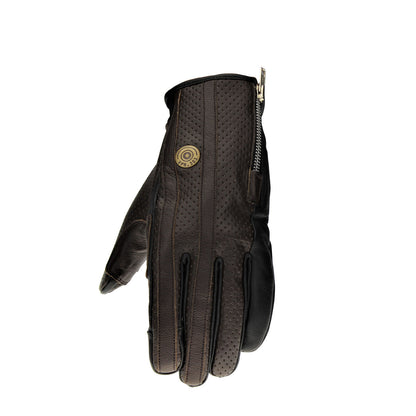 Viper Retro Stripe Leather Gloves - Black / Brown