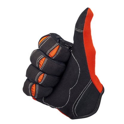 Biltwell Moto Gloves - Orange / Black