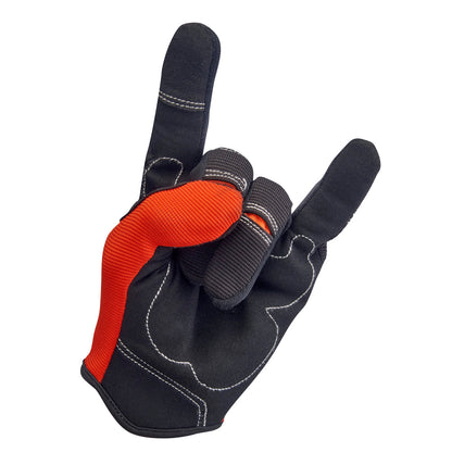 Biltwell Moto Gloves - Orange / Black