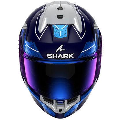 Shark Skwal I3 Rhad Helmet BUS - Blue / Chrome / Silver