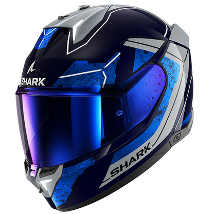 Shark Skwal I3 Rhad Helmet BUS - Blue / Chrome / Silver