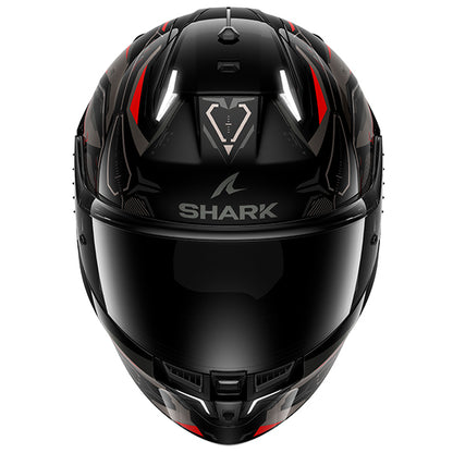 Shark Skwal I3 Linik Helmet KAR - Black / Anthacite / Red