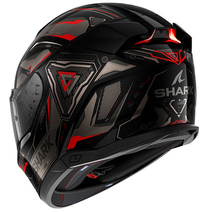 Shark Skwal I3 Linik Helmet KAR - Black / Anthacite / Red