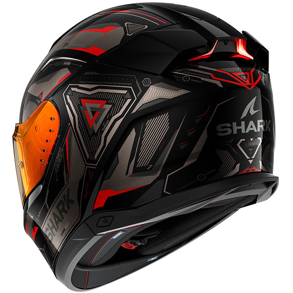 Shark Skwal I3 Linik Helmet KAR - Black / Anthacite / Red