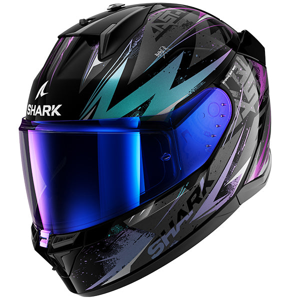 Shark D-Skwal 3 Blast-R Helmet KGX - Black / Green