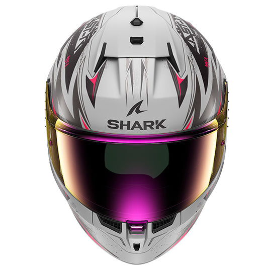 Shark D-Skwal 3 Blast-R Helmet Mat SVX - Matt Silver / Pink