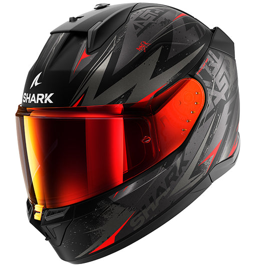Shark D-Skwal 3 Blast-R Helmet Mat KAR - Matt Black / Red