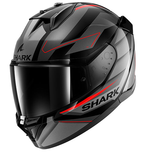 Shark D-Skwal 3 Sizler Helmet KAR - Black / Anthracite / Red
