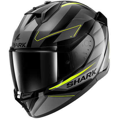 Shark D-Skwal 3 Sizler Helmet KAY - Black / Anthracite / Yellow