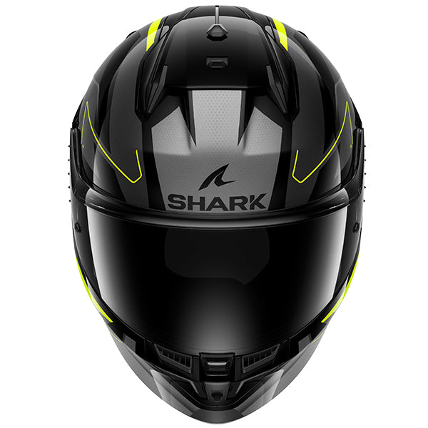 Shark D-Skwal 3 Sizler Helmet KAY - Black / Anthracite / Yellow