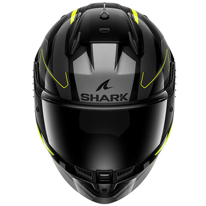 Shark D-Skwal 3 Sizler Helmet KAY - Black / Anthracite / Yellow