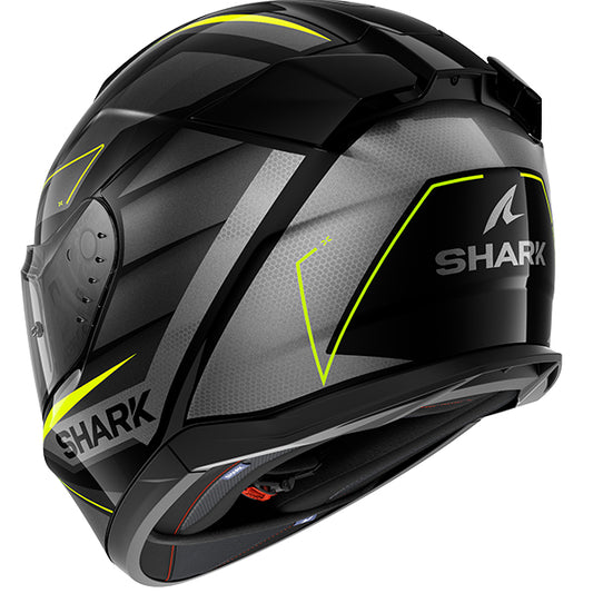Shark D-Skwal 3 Sizler Helmet KAY - Black / Anthracite / Yellow