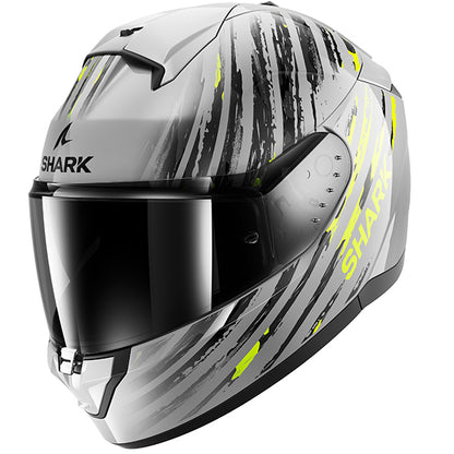 Shark Ridill 2 Assya Helmet - Silver / Black / Yellow SAY