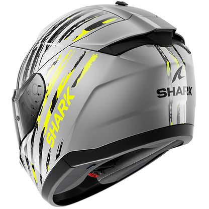 Shark Ridill 2 Assya Helmet - Silver / Black / Yellow SAY