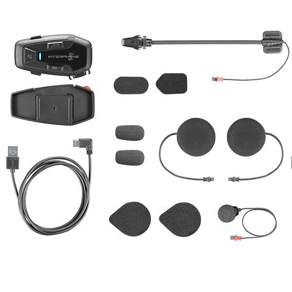 Interphone UCOM7R Bluetooth Intercom pack contents