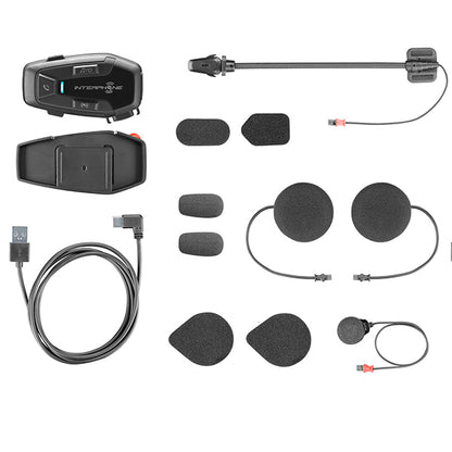 Interphone UCOM7R Bluetooth Intercom pack contents
