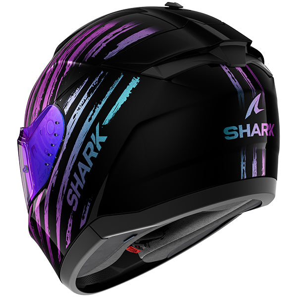 Shark Ridill 2 Assya Helmet - Black / Purple KXK