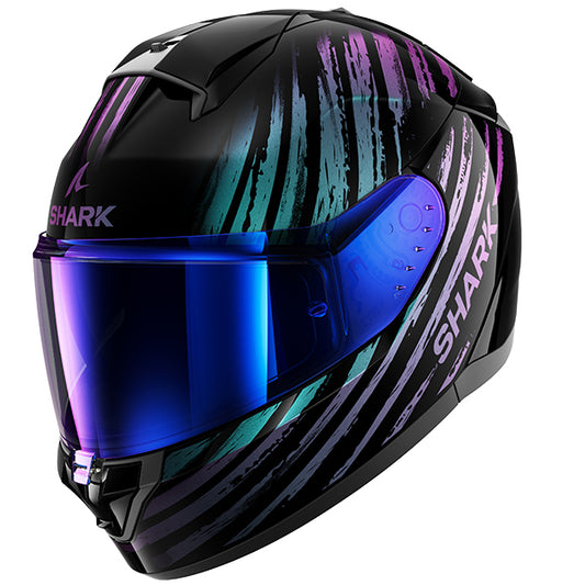 Shark Ridill 2 Assya Helmet - Black / Purple KXK