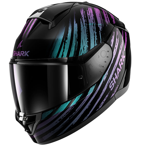 Shark Ridill 2 Assya Helmet - Black / Purple KXK