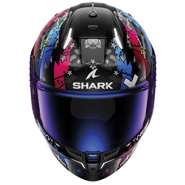 Shark Skwal I3 Hellcat Helmet KUB - Black / Chrome / Blue