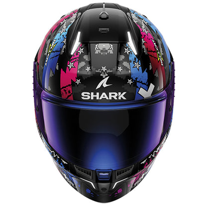 Shark Skwal I3 Hellcat Helmet KUB - Black / Chrome / Blue