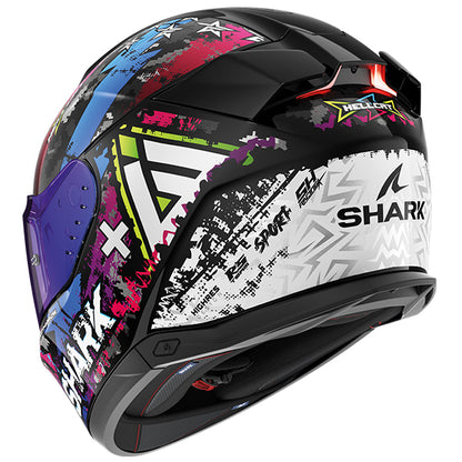 Shark Skwal I3 Hellcat Helmet KUB - Black / Chrome / Blue