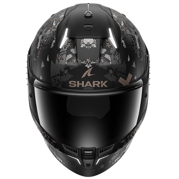 Shark Skwal I3 Hellcat Helmet MAT KUA - Matt Black / Chrome / Anthracite