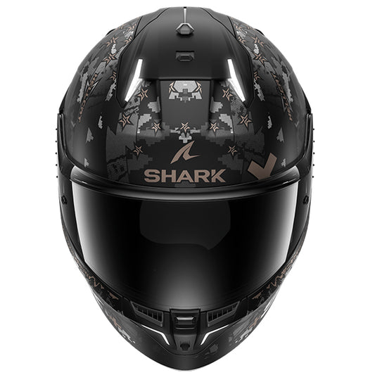 Shark Skwal I3 Hellcat Helmet MAT KUA - Matt Black / Chrome / Anthracite