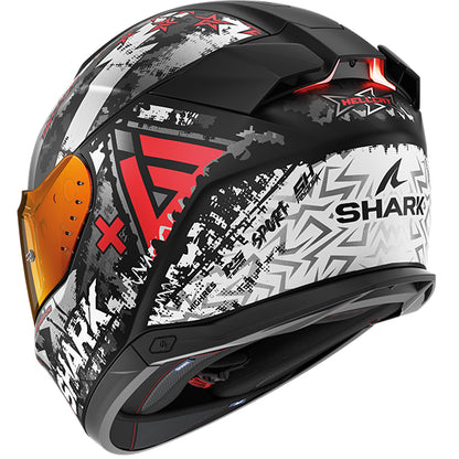 Shark Skwal I3 Hellcat Helmet MAT KUR - Matt Black / Chrome / Red