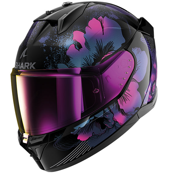 Shark D-Skwal 3 Mayfer Helmet KVX - Black / Violet