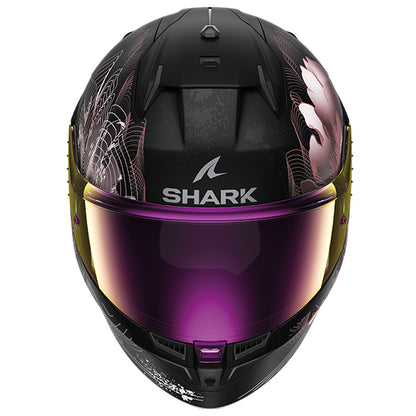 Shark D-Skwal 3 Mayfer Helmet Mat KVQ - Matt Black / Pink