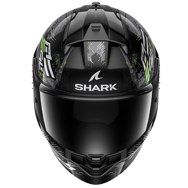 Shark Ridill 2 Molokai Helmet - Black / Green KSG