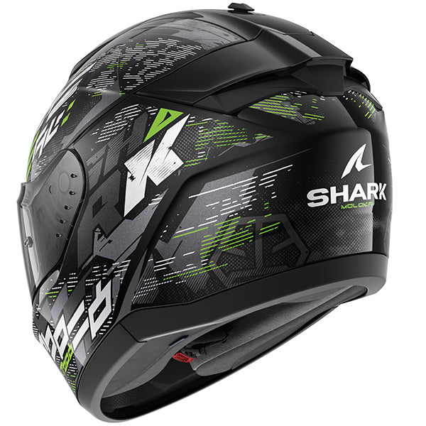 Shark Ridill 2 Molokai Helmet - Black / Green KSG