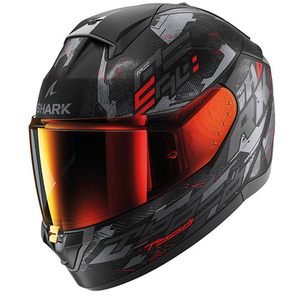 Shark Ridill 2 Molokai Helmet -  Matt Black / Red KAR