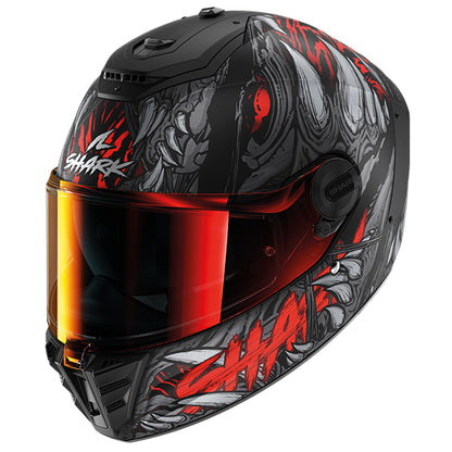 Shark Spartan RS Shaytan Helmet Mat KRA - Matt Black / Red / Antracite