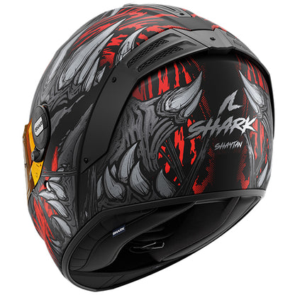 Shark Spartan RS Shaytan Helmet Mat KRA - Matt Black / Red / Antracite