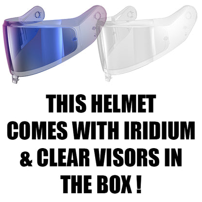 Shark Skwal I3 Hellcat Helmet KUB - Black / Chrome / Blue