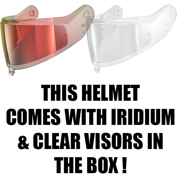 Shark Skwal I3 Hellcat Helmet MAT KUR - Matt Black / Chrome / Red