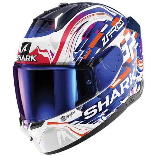 Shark Skwal I3 Zarco GP De France Helmet BBW - White / Violet / Blue