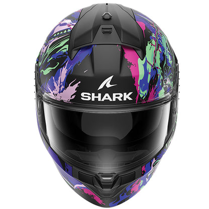 Shark Ridill 2 Raging Beast Helmet - Matt Black / Green MAT KVG