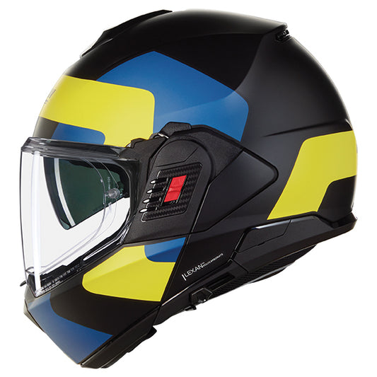 Nolan N120-1 Omocromo 346 Helmet - Black / Blue / Yellow