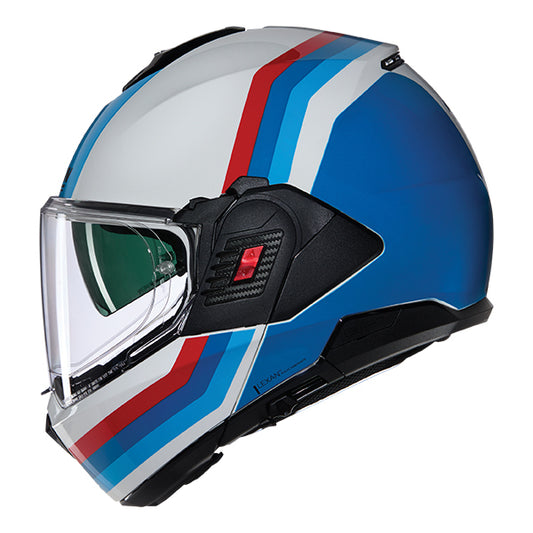 Nolan N120-1 Lineo 347 Helmet - White / Blue / Red