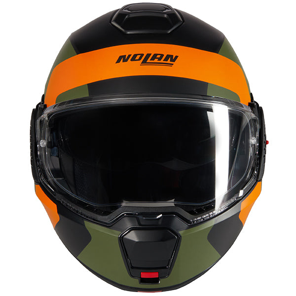 Nolan N120-1 Omocromo 345 Helmet - Green / Orange / Black